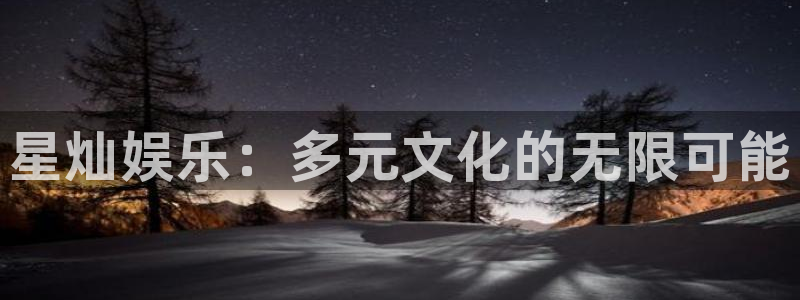 聚富welcome凯捷平台注册链接：星灿娱乐：多元文化的无限可能