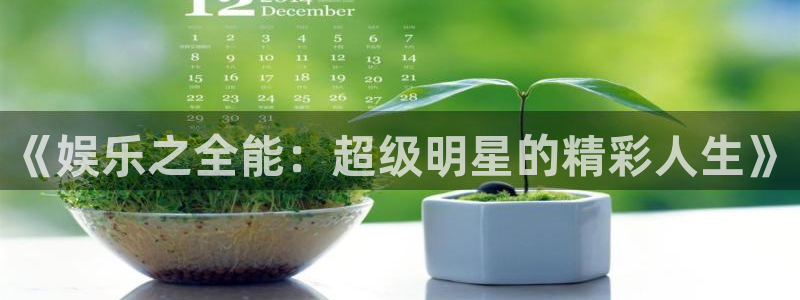 聚富welcome体育注册代理：《娱乐之全能：超级明星的精彩人生》